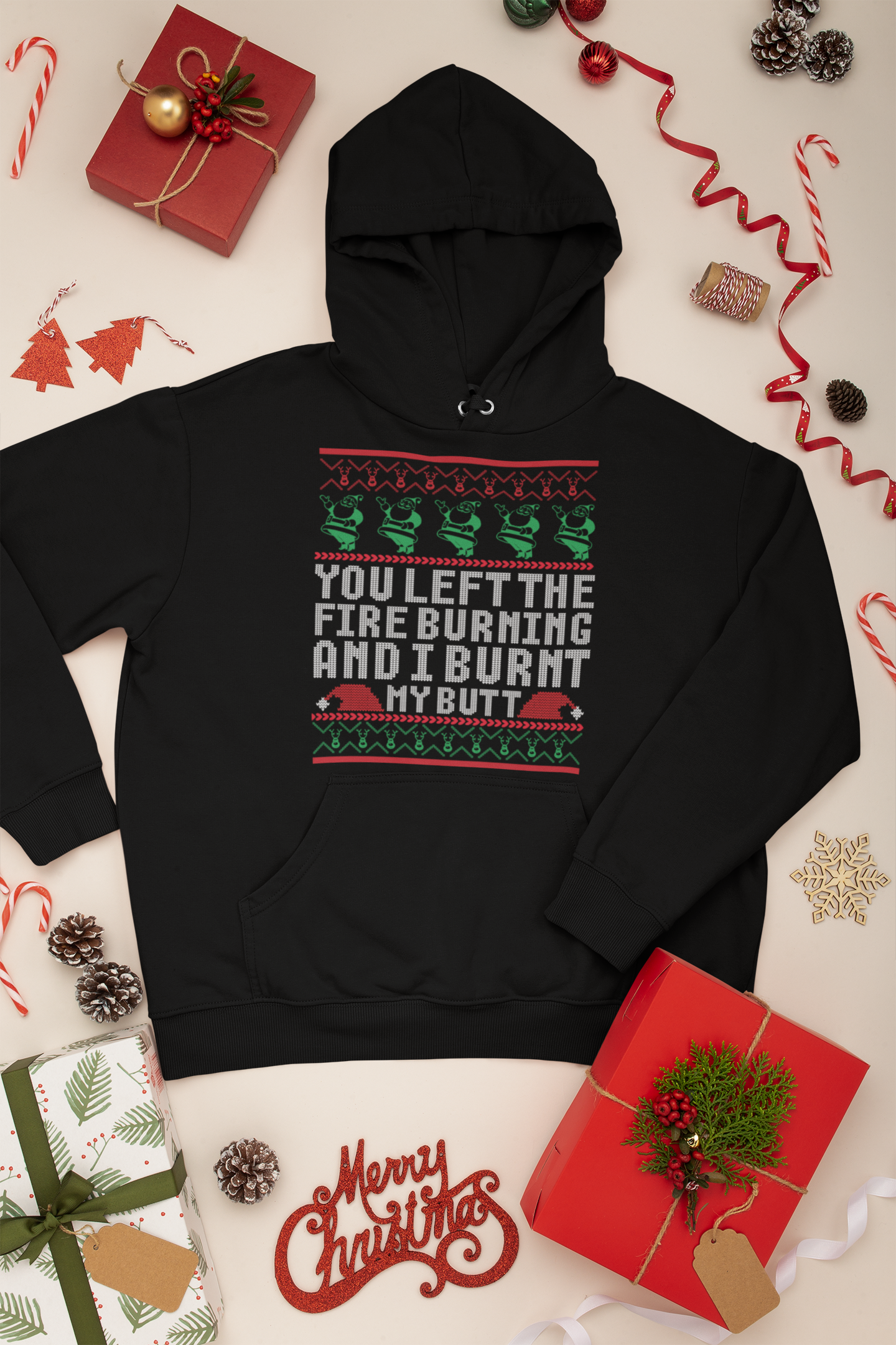 You Left The Fire Burning Hooded Sweatshirt