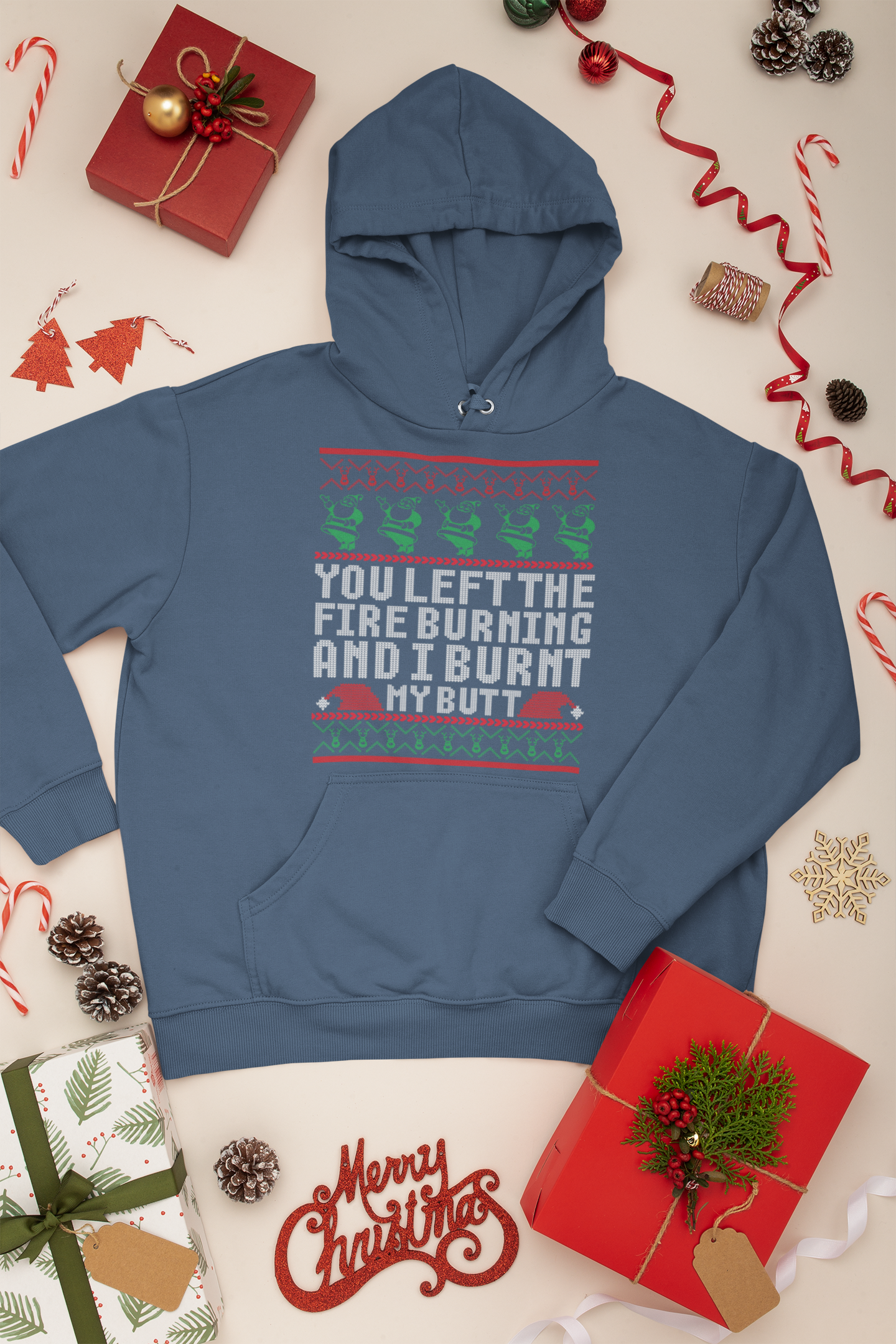 You Left The Fire Burning Hooded Sweatshirt