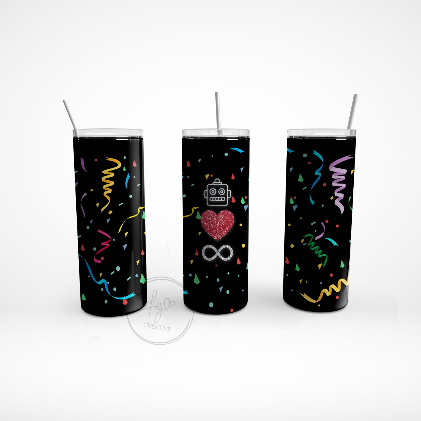 Blockhead Love Infinity Stainless Steel Tumbler