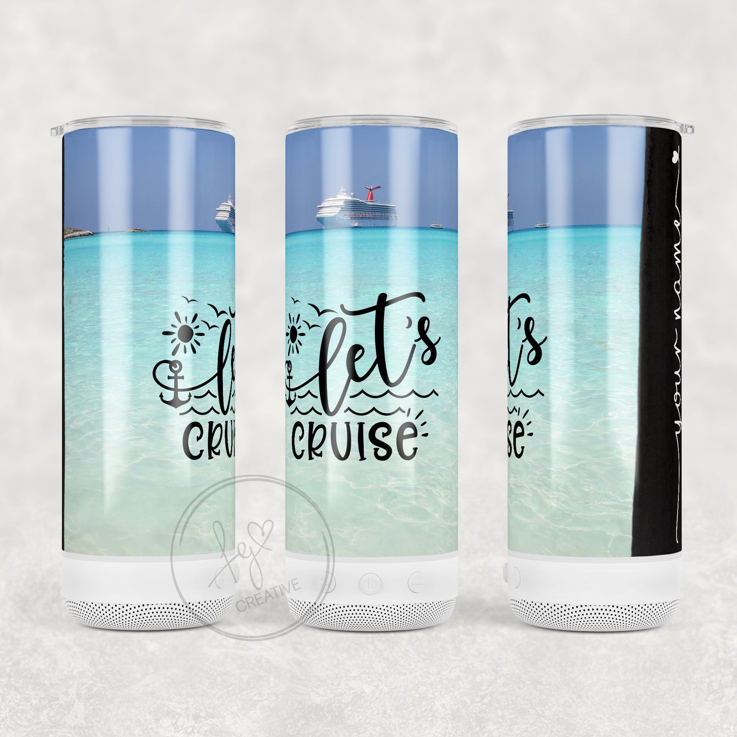 Let's Cruise Bluetooth Speaker Tumbler