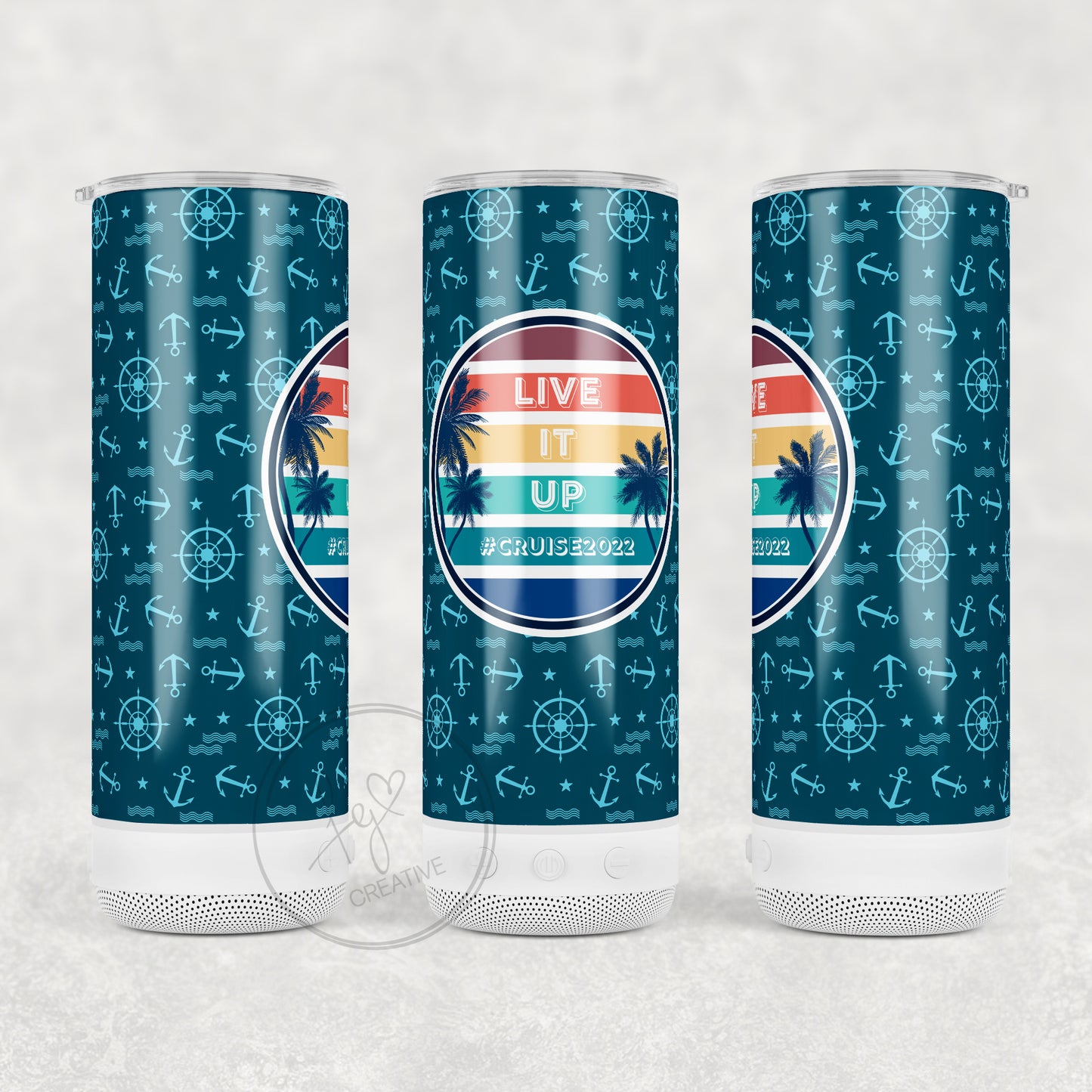 Live It Up Cruise Bluetooth Speaker Tumbler