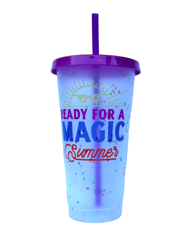 Ready for a Magic Summer Color Changing Confetti Cup