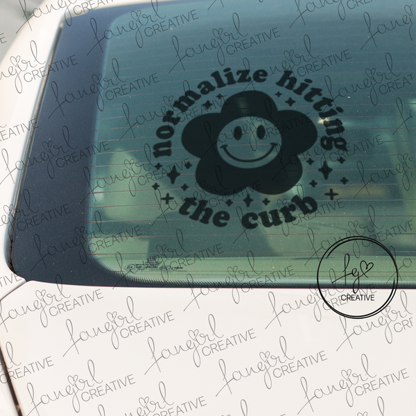Normalize Hitting the Curb Decal Sticker