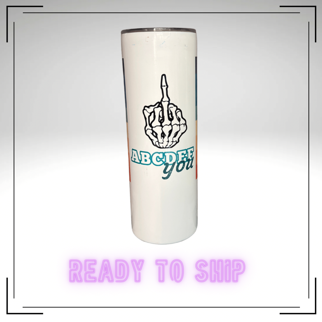 Stainless Steel Tumbler ABCDEF-you Ready To Ship