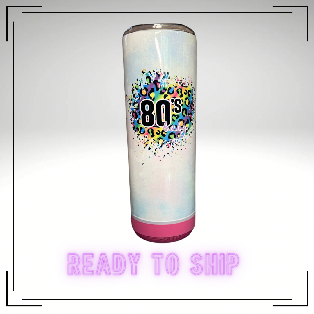 80's Baby Bluetooth Speaker Tumbler - READY TO SHIP