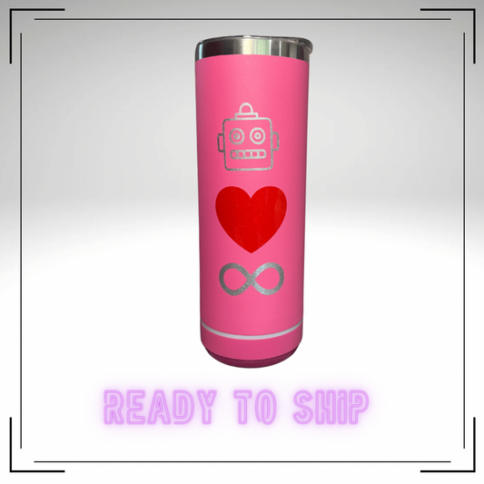 Blockhead Love Infinity Pink Bluetooth Speaker Tumbler - READY TO SHIP