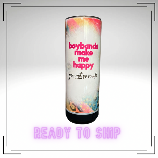 Boybands Make Me Happy Bluetooth Speaker Tumbler - READY TO SHIP