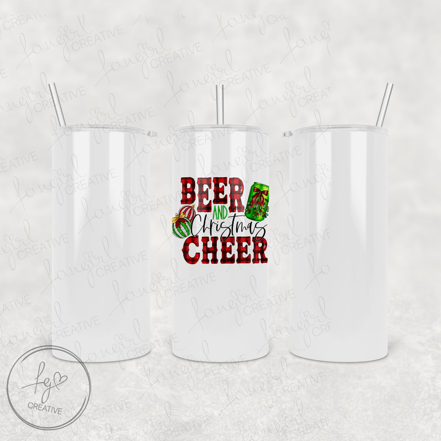 Beer and Christmas Cheer Tumbler [Multiple Styles!]