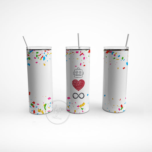 Blockhead Love Infinity Stainless Steel Tumbler