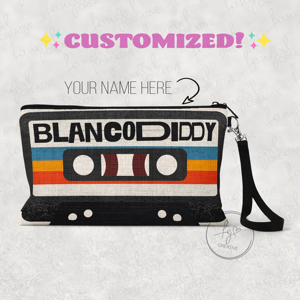 Retro Cassette Tape Clutch / Makeup Bag - CUSTOMIZED!
