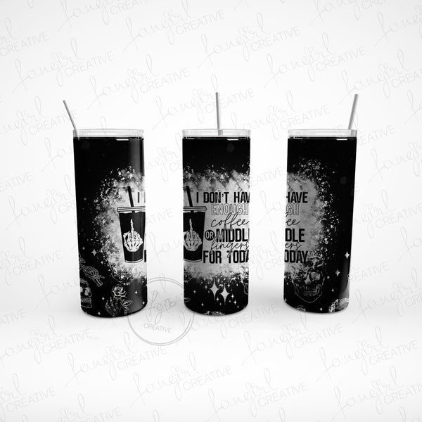 Coffee or Middle Fingers Stainless Steel Tumbler