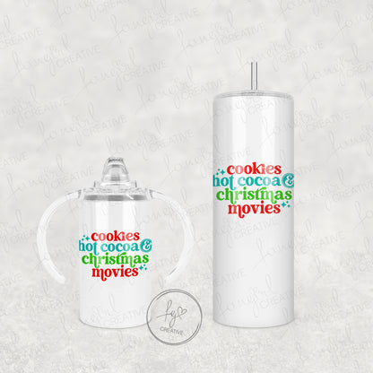 Cookies Cocoa & Christmas Movies Tumbler [Multiple Styles!]