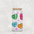 Candy Conversation Hearts Glass Can