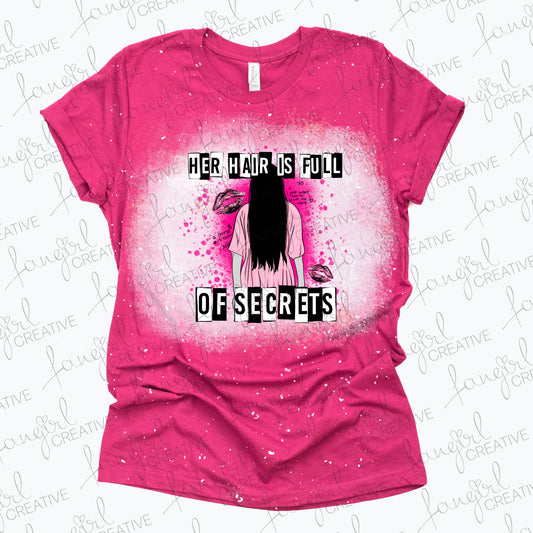 Her Hair Is Full of Secrets Horror Movie Shirt