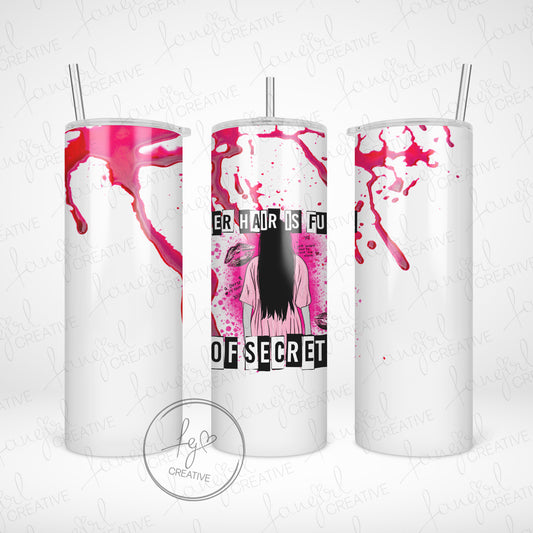 Her Hair Is Full of Secrets Stainless Steel Tumbler