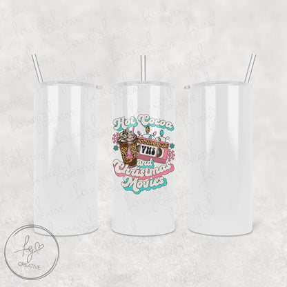 Hot Cocoa & Christmas Movies Tumbler [Multiple Styles!]