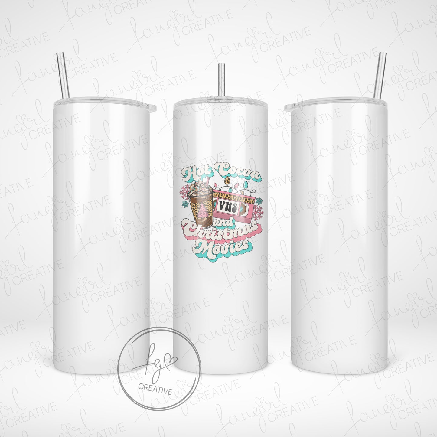 Hot Cocoa & Christmas Movies Tumbler [Multiple Styles!]