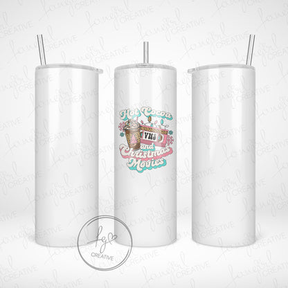 Hot Cocoa & Christmas Movies Tumbler [Multiple Styles!]