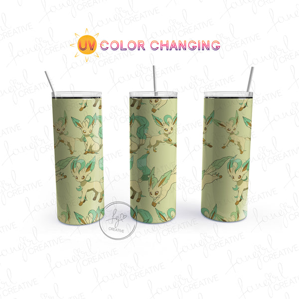 Leafeon [UV Color Changing] Stainless Steel Tumbler
