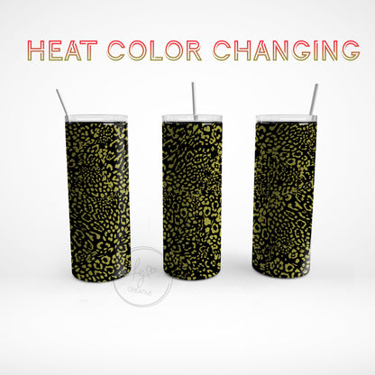 Leopard Color Changing Stainless Steel Tumbler