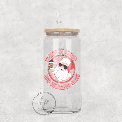 Retro Santa Fueled By Coffee and Christmas Cheer Tumbler [Multiple Styles!]