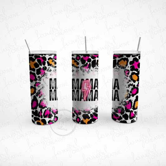 Lightning Mama Pink Stainless Steel Tumbler