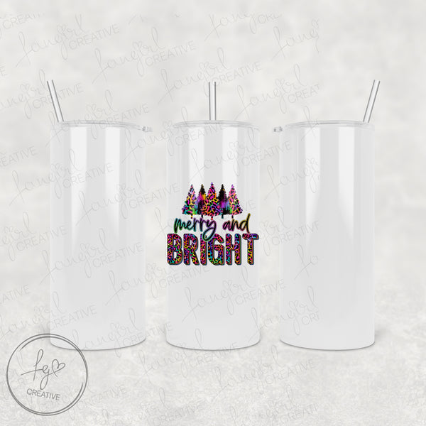 Merry and Bright Neon 90s Tumbler [Multiple Styles!]