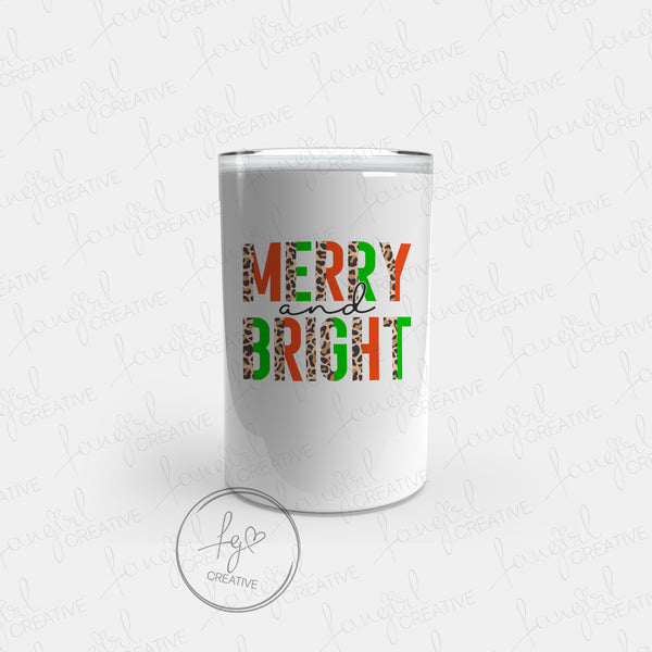 Merry and Bright Leopard Tumbler [Multiple Styles!]