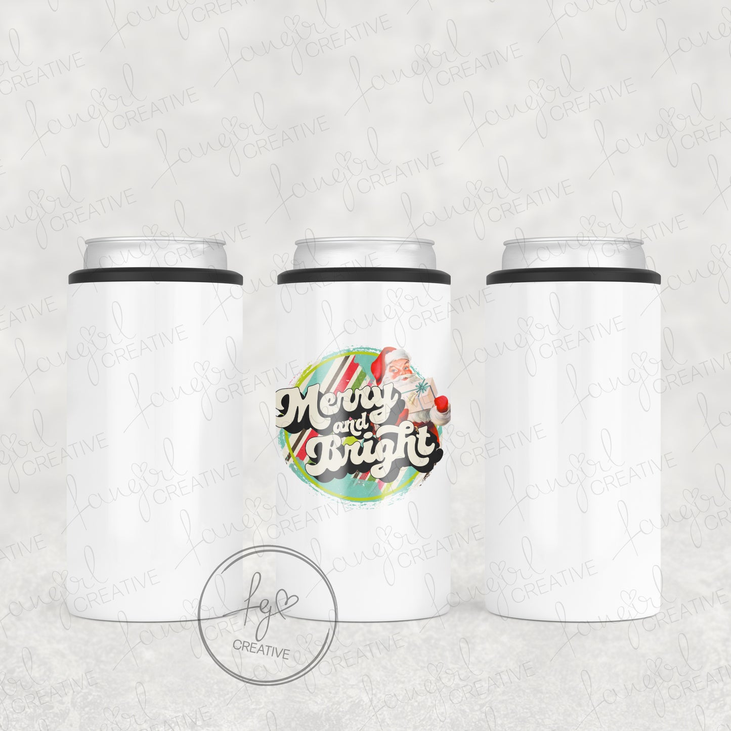 Retro Santa Merry and Bright Tumbler [Multiple Styles!]