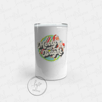 Retro Santa Merry and Bright Tumbler [Multiple Styles!]