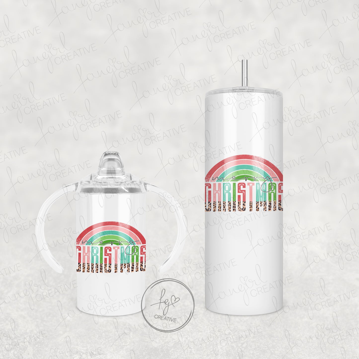 Merry Christmas Rainbow Tumbler [Multiple Styles!]