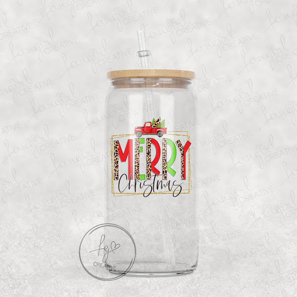 Merry Christmas Red Truck Tumbler [Multiple Styles!]