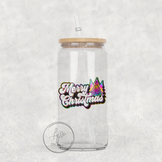 Merry Christmas Tree Neon 90s Tumbler [Multiple Styles!]