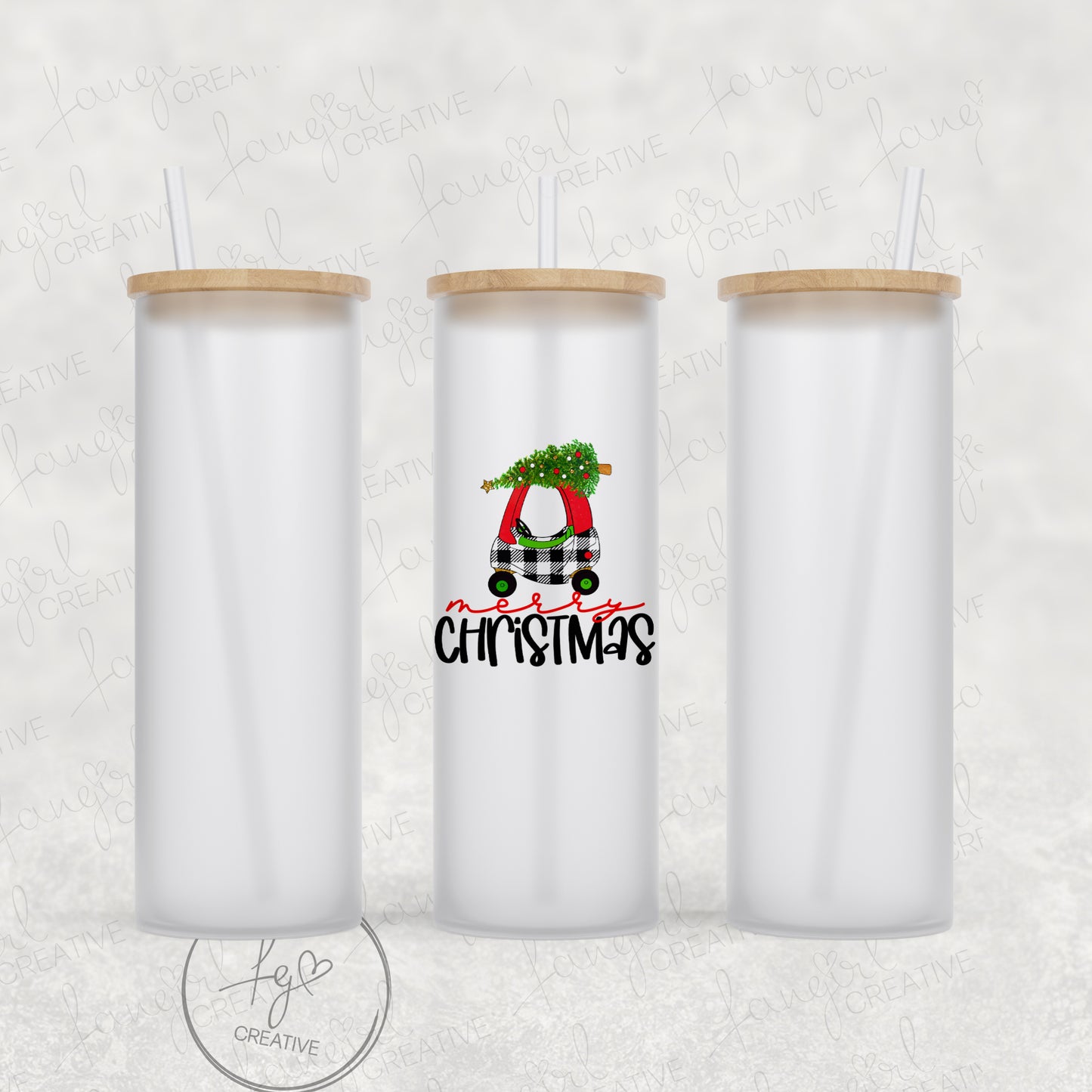 Merry Christmas Tikes Car Tumbler [Multiple Styles!]