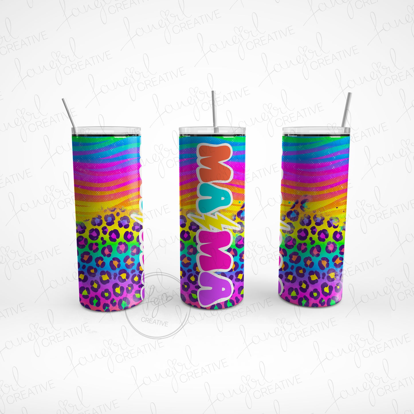 Rainbow Mama 90s Vibe Stainless Steel Tumbler