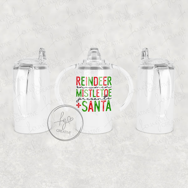 Reindeer Snowmen Mistletoe Presents & Santa Tumbler [Multiple Styles!]